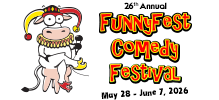 FunnyFest Comedy | All Things Funny | Book A Comedian | 26th Annual FunnyFest Calgary Comedy Festival Society / Comedians for Hire / Comedy Workshops & Seminars / FunnyFest Comedy Tour / Comedy Writing / Monthly Comedy Series / 26th Annual Comedy Competition | Book Corporate Comedy